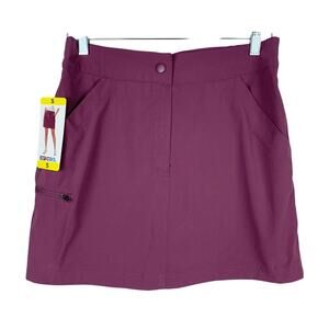 New 32 Degrees Cool Skort Violet Purple Pockets Active Built In Shorts Women's S